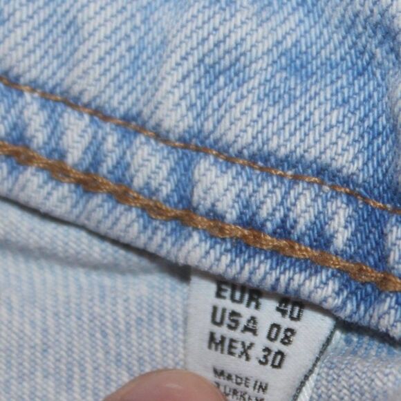 Zara Trafaluc High rise Shorts Cut Off Women Size 08 - Picture 9 of 9